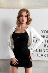 166cm blonde short hair skinny TPE sex doll #24 Fire Doll